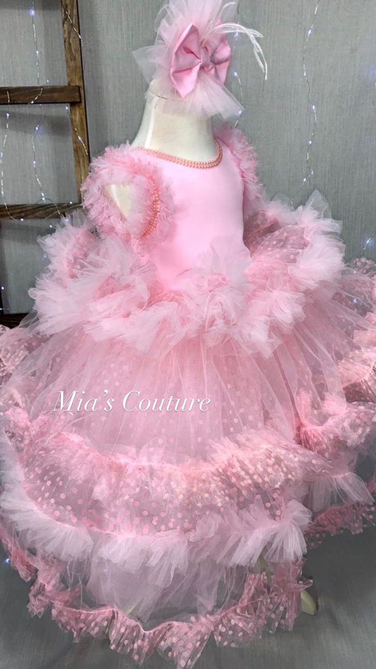 Can Be Customized To Your Liking . Please Feel Free To Contact Us Directly For Further Questions. Thank You ! - Hair Bow Included - Fitted Pink Ruffled Pageant Dress, Fitted Pink Pageant Dress With Ruffles, Pink Fitted Ruffle Pageant Dress, Pink Fitted Pageant Dress With Ruffles, Fitted Tulle Pageant Dress With Ruffles, Whimsical Fitted Princess Dress With Ruffles, Fitted Ruffles Tutu Dress For Pageant, Sweet Fitted Ruffle Tutu Dress, Sweet Ruffled Fitted Tutu Dress