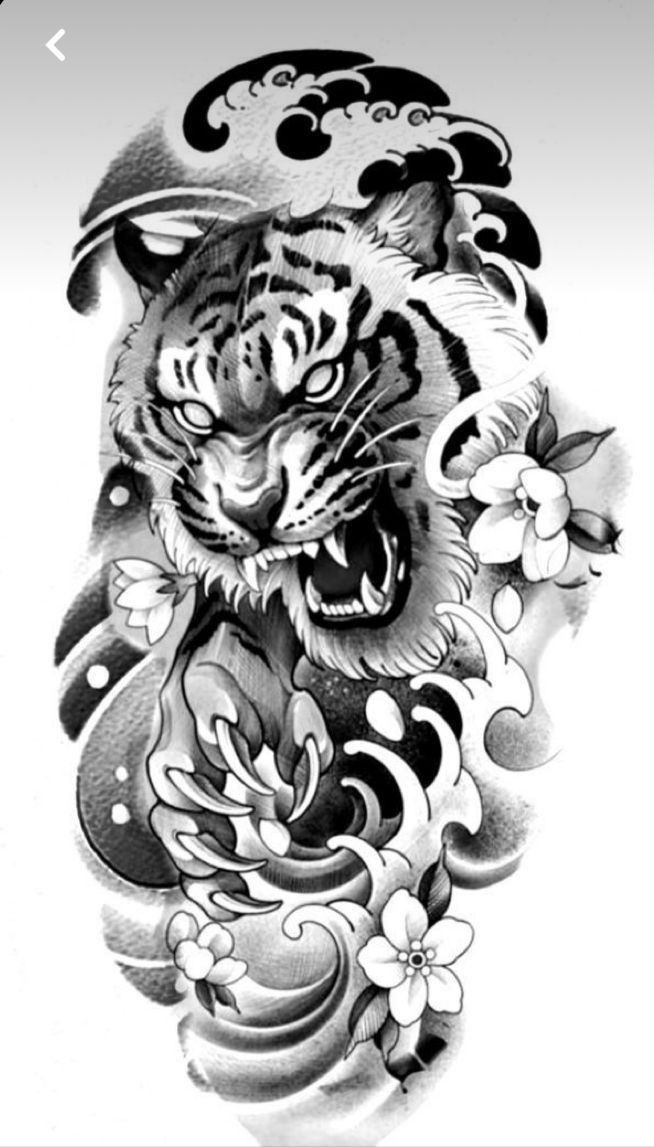 Tato Irezumi, Japanese Forearm Tattoo, Blitz Tattoo, Tiger Head Tattoo, Tato Maori, Japanese Tiger Tattoo, Tiger Tattoo Sleeve, Tattoo Japanese Style, Japanese Tiger