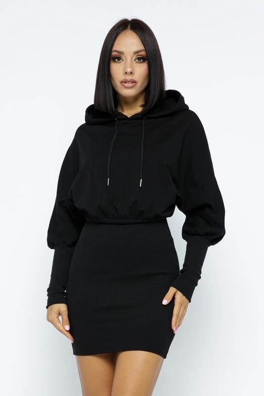 ac796a52db3f16bbdb6557d3d89d1c5adesc52925070ri Hoodie Dress Outfit, Sweatshirt Dress Outfit, Long Sweatshirt Dress, Black Hoodie Dress, Hood Dress, Oversized Hoodie Dress, Trendy Hoodies, Winter Fashion Outfits Casual, Everyday Fashion Outfits