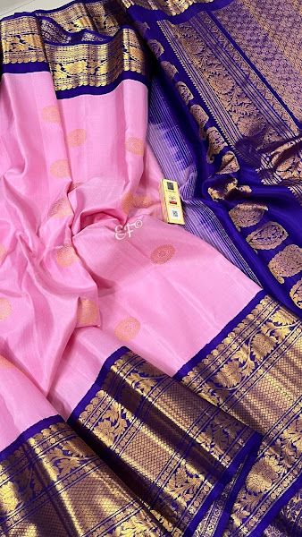 🌹Fabulous Colours Of Pure Handloom Kanjeevaram Gadwal Pattu Sarees With Rich Kanchi Borders Along With Contrast Pallu and Blouse 🌹*With Silk Mark  *🌹Note : No return and No exchange for Color Variations and Feel of Fabrics. Colours may vary in real due to Monitor or mobile screen resolutions. Zari Foldings and Thread Outcomes are not Considered as Damage.Price:15900+shipTo Buy, click here or Whatsapp image to chat directly with us: Whatsapp on+ 91 9502316419 Kanchi Pattu Saree Wedding, Pattu Sarees Wedding, Saree Colours, Gadwal Pattu Sarees, Kanchi Pattu Sarees, Orange Saree, Wedding Saree Collection, Saree Blouses, Wedding Designer