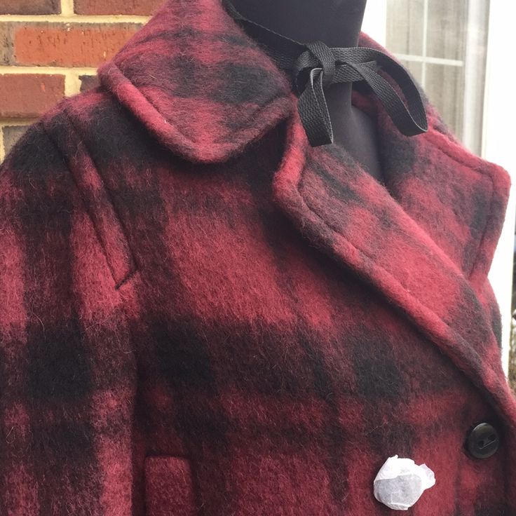 Nwt Coach Long, Plaid Peacoat Coat/Jacket Cranberry Wine Women 'S Size Small. A Nice Wool Blend Coat W/Large Black Signature Bottoms And Fabric Signature Lining; Comes W/Coach Travel/Storage Bag. Casual Coach Outerwear, Casual Coach Outerwear For Work, Coach Fitted Winter Outerwear, Winter Coach Fitted Outerwear, Casual Coach Winter Outerwear, Classic Coach Long Sleeve Outerwear, Coach Long Sleeve Fitted Outerwear, Classic Coach Outerwear For Fall, Coach Fitted Long Sleeve Outerwear