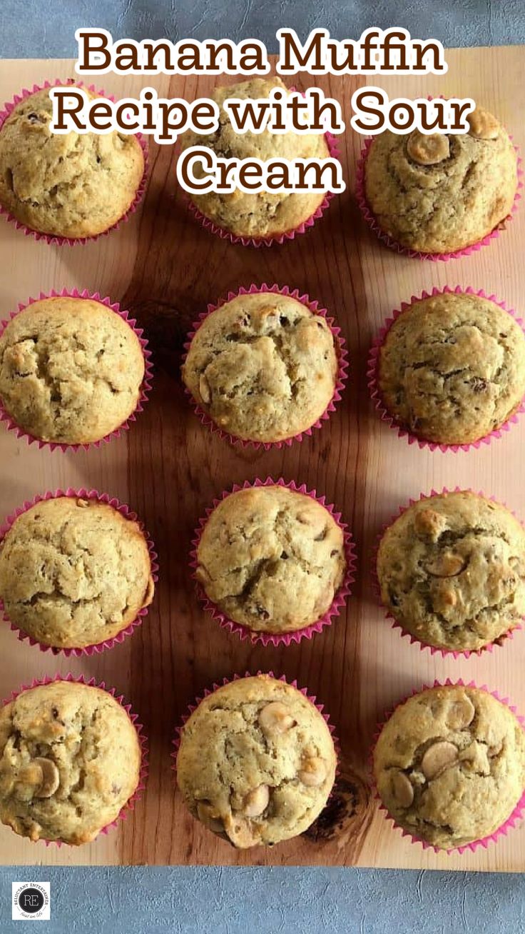 banana muffin recipe with sour cream