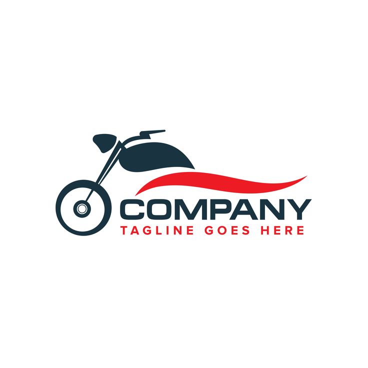 a motorcycle logo on a white background