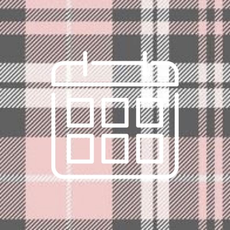 a pink and black plaid pattern with the word's logo