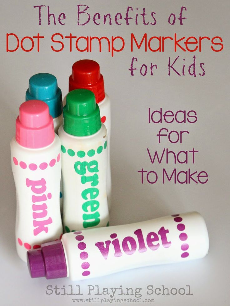 the benefits of dot stamp markers plus ideas for what to make