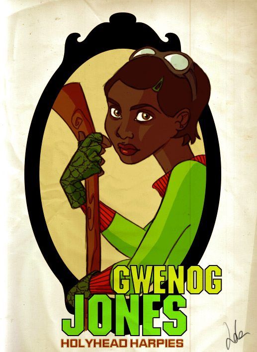 HP: Gwenog Jones Poster Gwenog Jones, Holyhead Harpies, Blond Girl, Hogwarts School, Harry Potter Series, Wizarding World, Hogwarts, Wales, Digital Artist