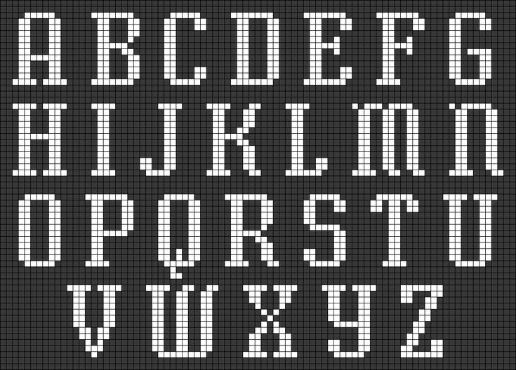 the letters and numbers are made up of pixels