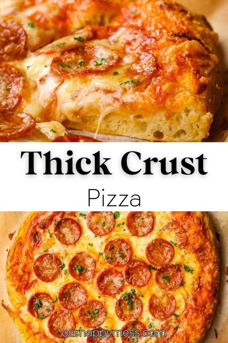 there are two different types of thick crust pizza