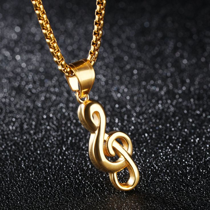 gifts for music lovers treble clef necklace - free shipping Treble Clef Necklace, Music Note Necklace, Music Symbol, Music Symbols, Pendant For Men, Lovers Necklace, Symbol Necklace, Rock Jewelry, Treble Clef