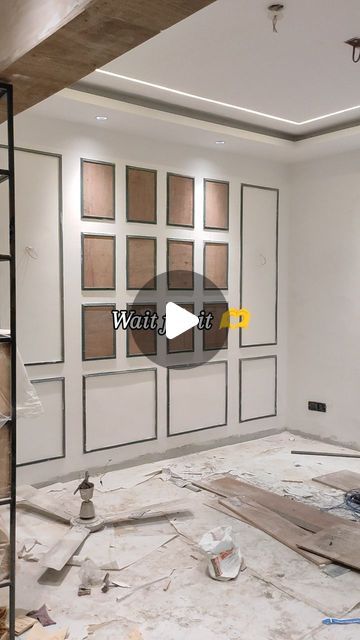 an unfinished room with white walls and wooden flooring in the process of being remodeled