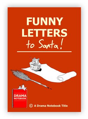 the book cover for funny letters to santa