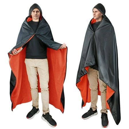 Prepare for any outdoor adventure with our Catalonia Multifunctional Waterproof Blanket. Whether you're attending football games, school events, camping trips, picnics, or relaxing at the beach, this versatile outdoor blanket has you covered. Not only does it serve as a cozy blanket, but it can also be worn as a poncho to keep you warm and dry during rainy and windy days. Crafted with durable and rain-proof materials, including waterproof fabric and warm fleece lining, this plush blanket ensures Blanket Cape, Waterproof Blanket, Camping Must Haves, Blanket Poncho, Stadium Blankets, Tent Campers, Blue Football, Blanket Black, Camping Blanket