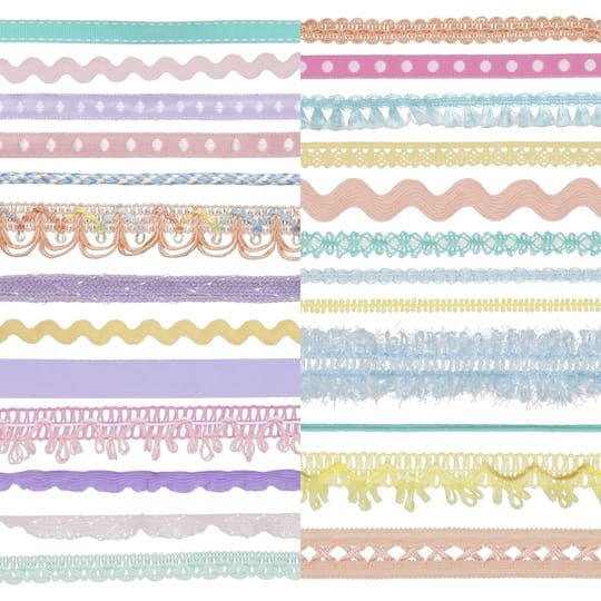 a set of different colored laces and ribbons on a white background stock photo - 1307982