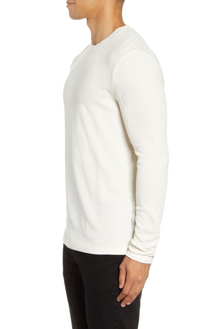 A softly textured knit elevates the look of a long-sleeve T-shirt made with versatile solid coloring and a fit that's easy to layer or wear on its own. Style Name:Nn07 Clive 3323 Slim Fit Long Sleeve T-Shirt. Style Number: 5935653. Egg White, Knit Tees, Textured Knit, Large White, Waffle Knit, Long Sleeve T Shirt, Long Sleeve Tshirt, Egg, Nordstrom