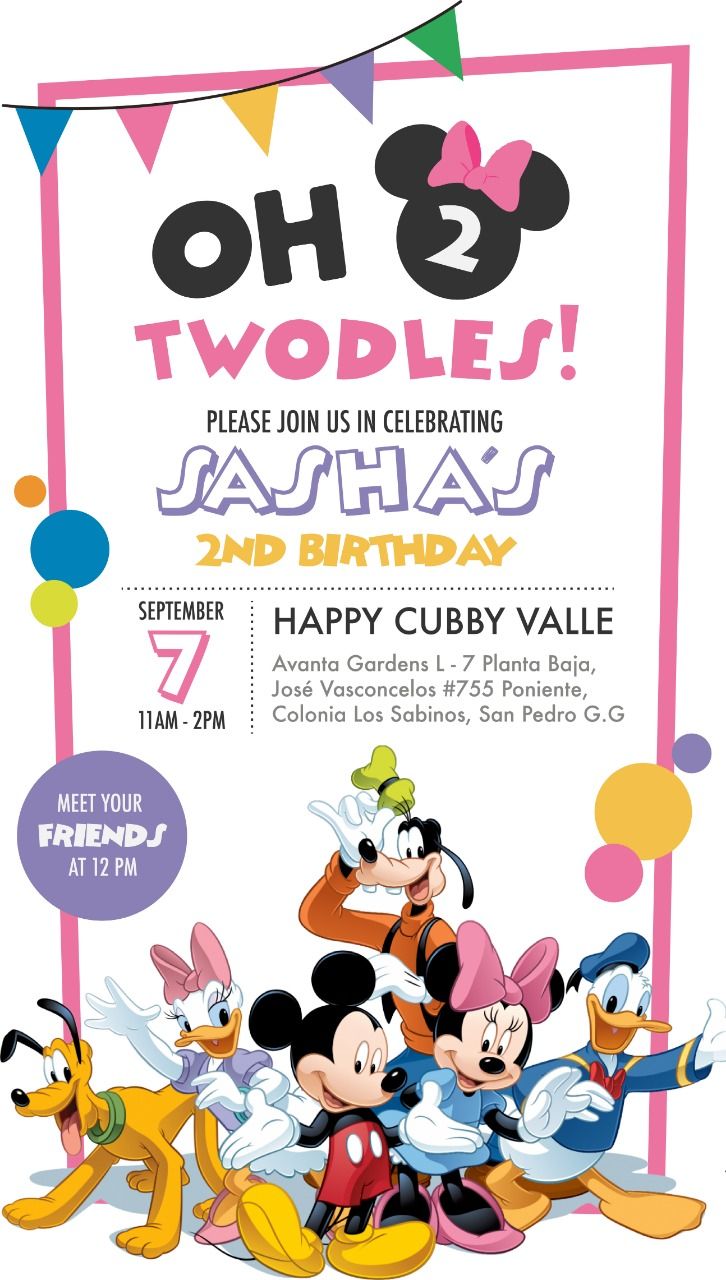 an image of mickey mouse birthday party