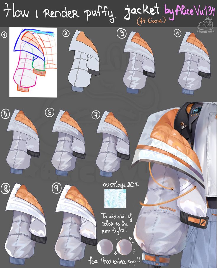 the instructions for how to make an adult sized jacket with hoods and gloves on