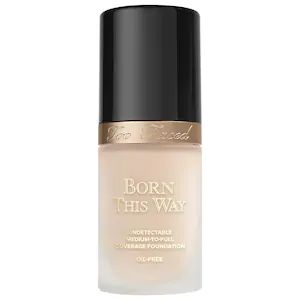 Born This Way Foundation - Too Faced | Sephora - SHADE: SNOW Makeup Tip, Lightweight Foundation, Oil Free Foundation, Full Coverage Foundation, Too Faced Foundation, Born This Way, Too Faced Cosmetics, Makeup Foundation, Liquid Foundation