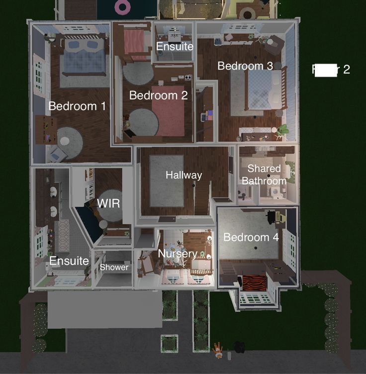 the floor plan of a two bedroom apartment with 2 bathrooms and 1 full bathroom areas