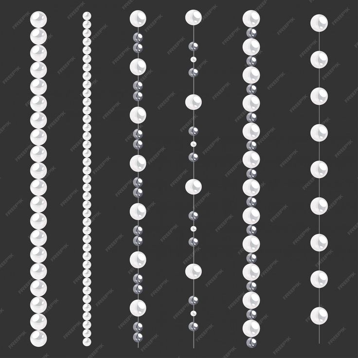 Premium Vector | Set of pearl borders isolated on gray Pearl Pattern Design, Pearl Embroidery Designs, Pearls Drawing, Pearl Png, Pearl Frame, Fashion Sketch Template, Pearl Border, Vintage Invitation, Pearl Pattern