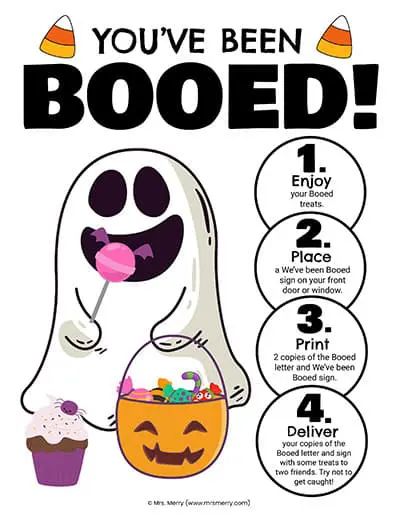 a poster with instructions on how to be booed