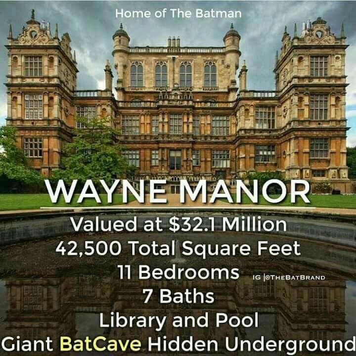 the poster for wayne manor, which is located at $ 32 million in total square feet