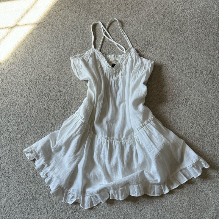 Perfect Dress For Any Occasion. Perfect White Summer Sundress, New And Never Worn. Fully Lined. White Babydoll Dress, White Babydoll, White Sundress, Xmas List, Summer Sundress, Summer Look, White Summer, Babydoll Dress, My Closet