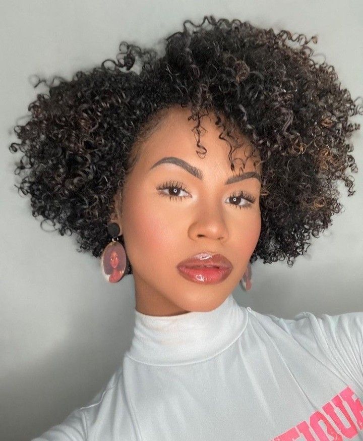 Summer Hairstyles 2023: 18 Ideas for Black Women Pixie Haircut For Curly Hair Natural Round Face, Red Short Natural Hair, Medium Length Natural Hair Black Women, Short Wash And Go Natural Hair, Natural Hair Inspiration Short, Coily Bob, Natural Hair Cuts Shape, Short Natural Hair Black Women, Natural Hair Bob Cut