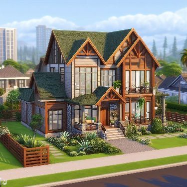 Sims 4 House Inspiration, Sims 4 Loft, Sims 4 Houses Layout, Lotes The Sims 4, Sims 4 House, Sims Freeplay Houses, Die Sims 4, Sims 4 House Plans, Sims 4 House Building