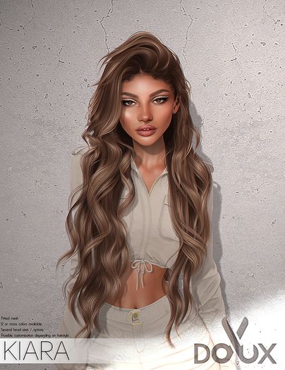 a digital painting of a woman with long hair