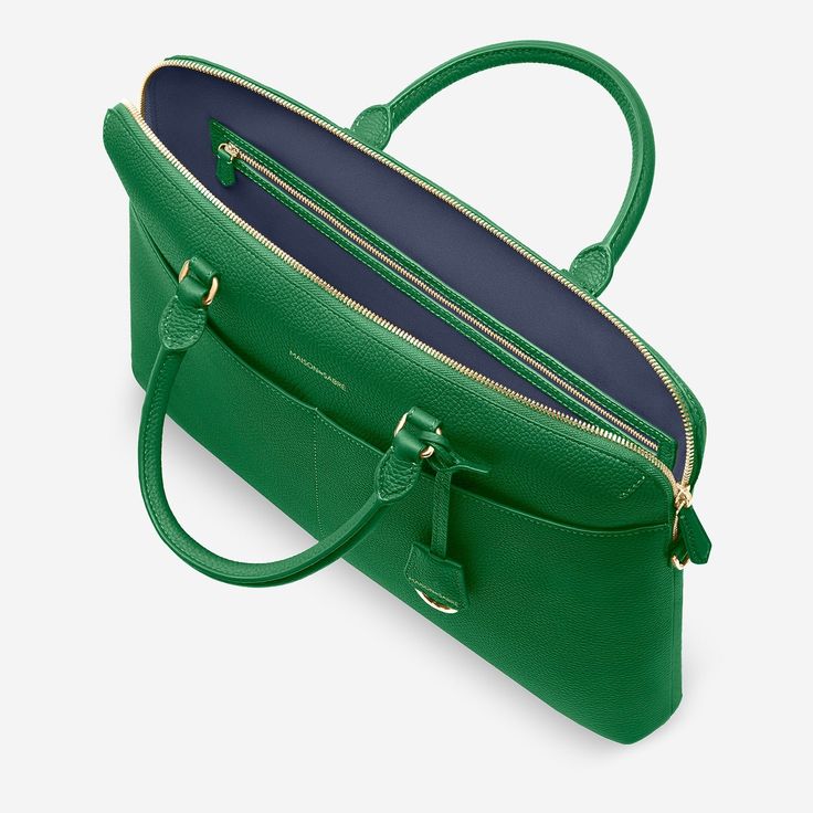 The Laptop Bag - Emerald Green – MAISON de SABRÉ Functional Office Shoulder Bag With Top Carry Handle, Functional Office Bag With Top Handle, Modern Laptop Bag With Top Handle, Modern Travel Bag With Top Carry Handle For Office, Top Handle Laptop Bag With Removable Pouch For Work, Modern Laptop Bag With Removable Pouch For Work, Functional Shoulder Bag With Top Carry Handle For Work, Workwear Laptop Bag With Top Handle And Removable Pouch, Versatile Briefcase With Top Carry Handle For Work