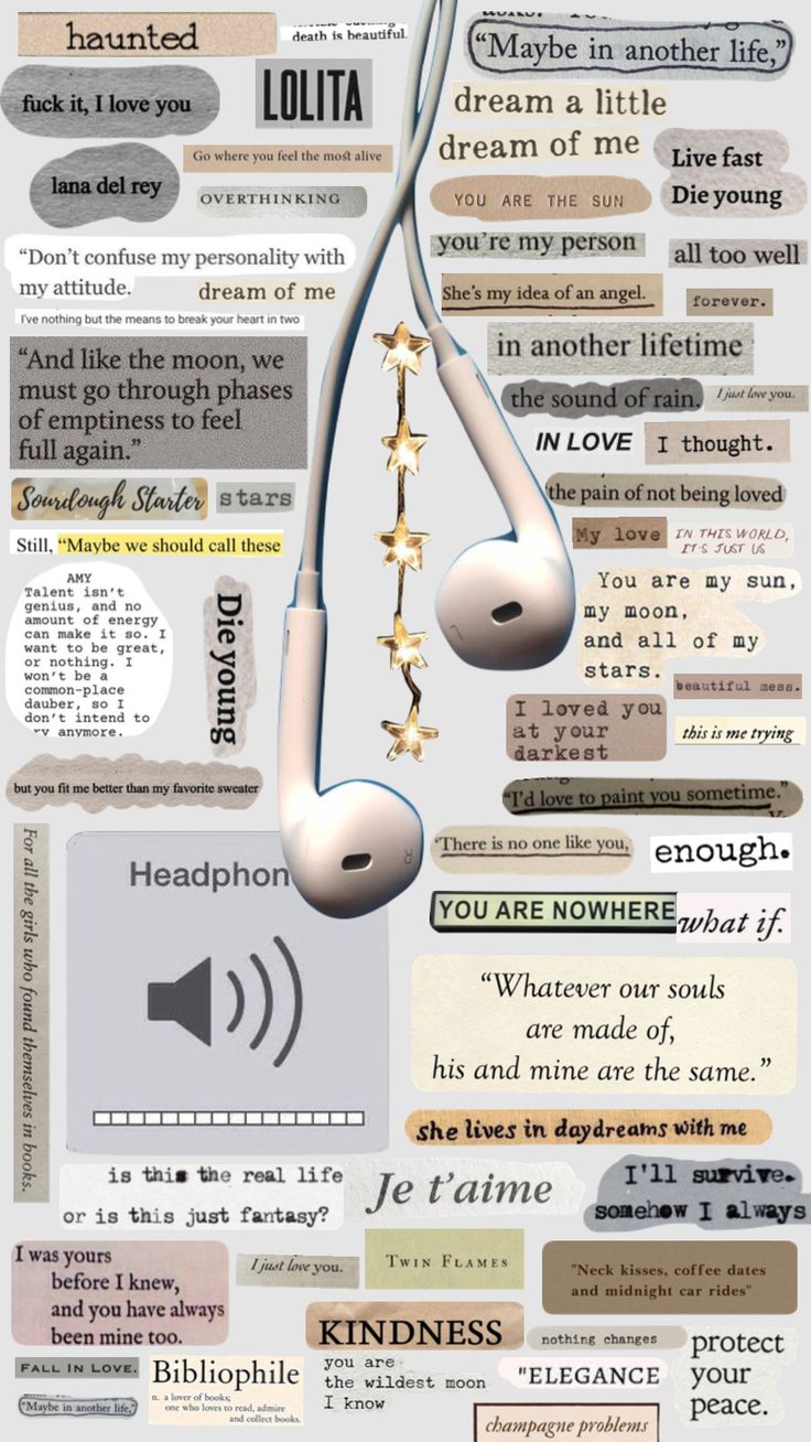 a poster with different types of words and phrases on it's back side, including music