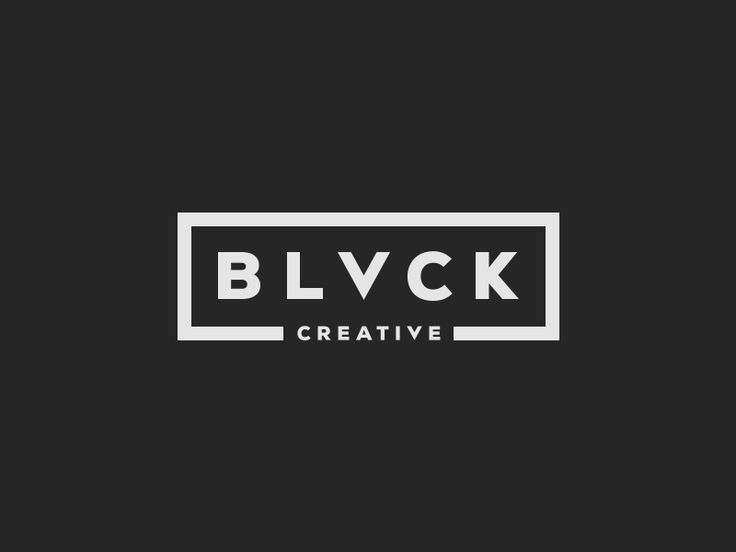 the blvck creative logo is shown in black and white, with a square shaped