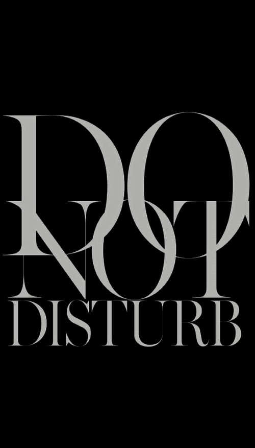 the logo for rop disturbe, which is black and white with silver letters