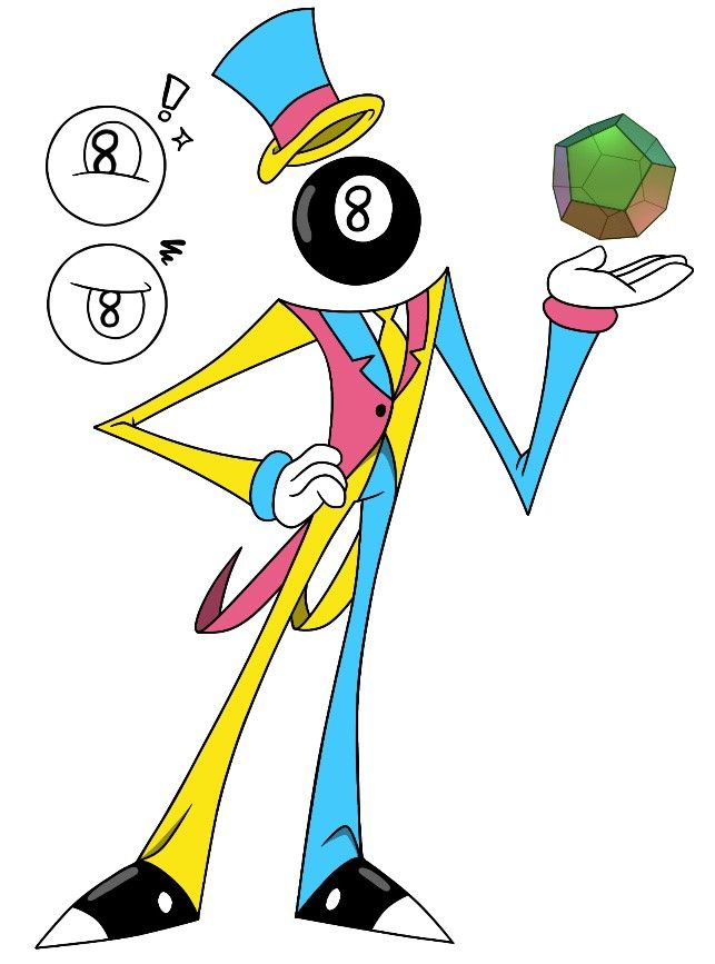 an image of a cartoon character with numbers and symbols in the form of a man