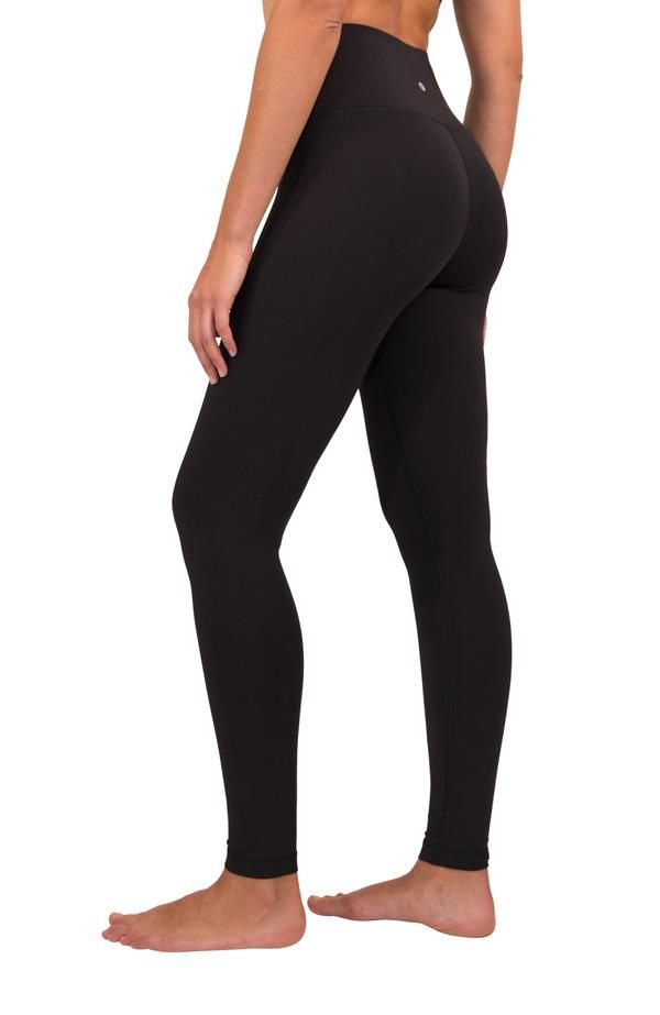 "Squat Proof" Interlink Legging Tight Workout Pants With 5-inch Inseam, Tight Mid-rise Activewear With Contoured Waistband, Workout Full-length Tights With Contoured Waistband, Fitted High Rise Moisture-wicking Yoga Pants, Workout Leggings With 4-way Stretch And Wide Waistband, Functional Tight Leggings With Contoured Waistband, Sporty 4-way Stretch Leggings With Wide Waistband, Sporty Leggings With 4-way Stretch And Wide Waistband, Compression Leggings With Contoured Waistband