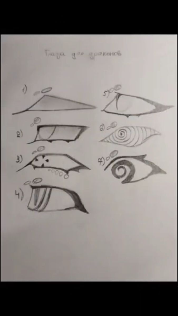 an image of different types of eyes drawn by someone's pencil drawing class teacher