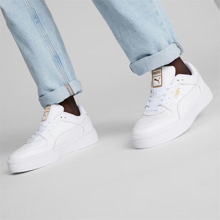 CA Pro Classic Sneakers, Puma White, extralarge Puma Ca Pro, White Puma, Just Chilling, Sneakers Puma, Black Puma, Sneaker Games, Footwear Collection, Stepping Out, Classic Sneakers