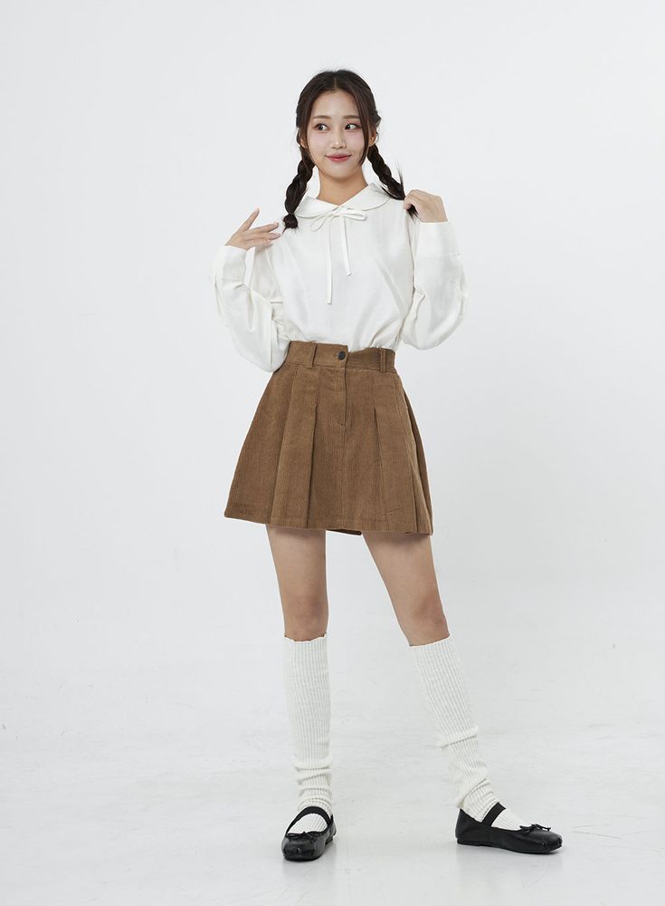 High Waist Pleated Mini Skirt BO12 - Lewkin Preppy School Skirt For Fall, Preppy Skirt For School In Fall, Preppy Fall School Skirt, High Waist Skirt For School In Fall, Fall School Mini Pleated Skirt, Fall Mini Skirt For School, School Uniform Skort For Fall, High Waist Cotton Pleated Skirt For School, Retro Pleated Mini Skirt For School