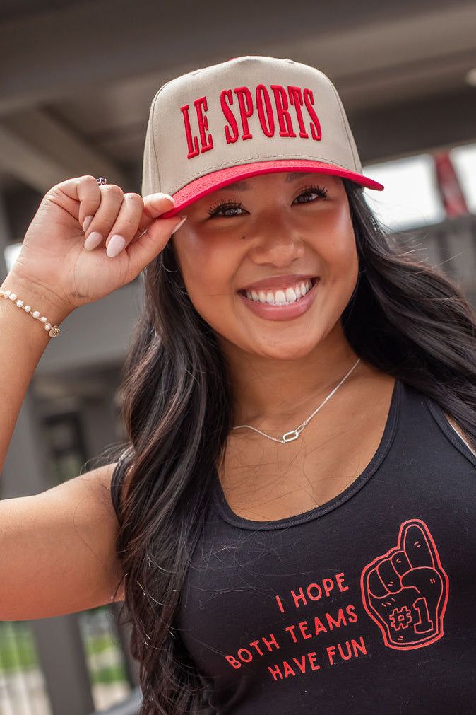 Our new Le Sports Hat is the perfect addition to your gameday wardrobe! Tailgate Outfit, Sports Hat, Romantic Cards, Mom Cards, Dad Cards, Blowout Sale, Sport Hat, Tailgate Accessories, Grad Gifts