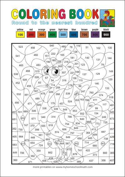 a coloring page with numbers and letters for children to color