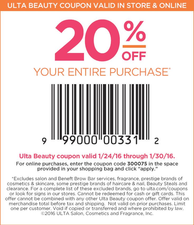 Pinned January 24th: 20% off at Ulta #Beauty or online via promo code 300075 #coupon via The #Coupons App Ulta Store, Haircut Coupons, Ulta Coupon, Ultra Beauty, Hair Extension Brands, Makeup Store, Oldenburg, Shopping Coupons, Store Coupons