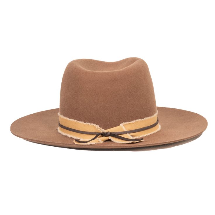 Introducing the Original Mountain Hat, a timeless piece of craftsmanship from American Hat Makers. This wide-brimmed felt hat boasts a 3.5" brim and a 5" crown for classic style. The hatband is crafted from Mountain Pant Canvas material, adorned with a fine leather band overlay, adding a touch of rugged elegance. It's available in Brown and comes in Medium, Large, or XL sizes. The hat's midweight firm felt body boxy ensures durability, while the adjustable sizing strap behind the sweatband liner American Hat Makers, Mountain Hat, American Hat, 20 Year Anniversary, Felt Hat, Hat Band, Hat Making, Wide Brimmed, Leather Band