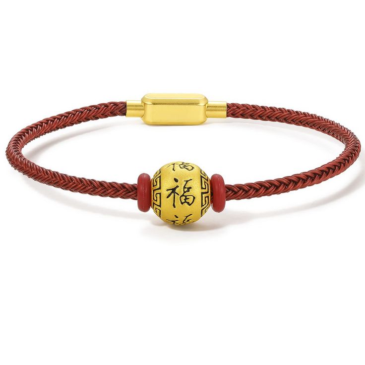 PRICES MAY VARY. 24K Gold Charm: 24K 3D Solid Gold. Weight: 0.7 - 0.9 g(0.025 - 0.032 oz). 3D Yellow Gold is not easily deformed and durable. Stainless Steel Bracelet: Charm bracelet handcrafted with solid stainless steel, sturdy and durable enough for wearing constantly. 100% lead and nickel free, hypoallergenic. Suitable for sensitive skin. Available in 6.7 inch and 7.5 inch sizes. Design Inspiration: This Gold Bracelet Design inspiration comes from the Chinese blessing bead, which means helpi Gold Braided Bracelet For Good Luck, Gold Spiritual Braided Bracelet For Good Luck, Gold Jewelry With 8mm Beads For Blessing, Gold Wristband With 8mm Beads, Spiritual Gold Bracelet With Round Beads As Gift, Yellow Gold Braided Bangle Bracelet As Gift, Adjustable Gold Braided Bracelet For Blessing, Gold Braided Bracelet For Spiritual Gift, Gold Spiritual Braided Bracelet Gift