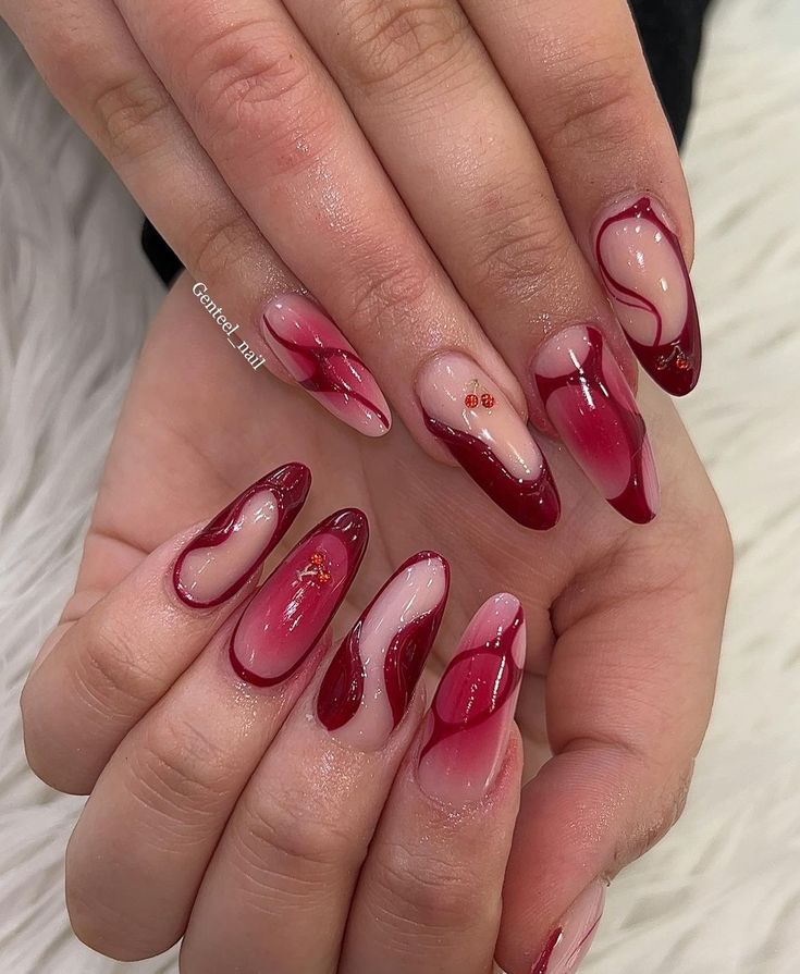 Red Mermaid Nails, Sweetheart Nails, H2o Mermaids, Nagellack Trends, Pretty Aesthetic, Nagel Tips, Grunge Nails, Smink Inspiration, Classy Acrylic Nails