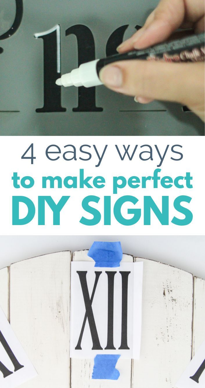 four easy ways to make perfect diy signs