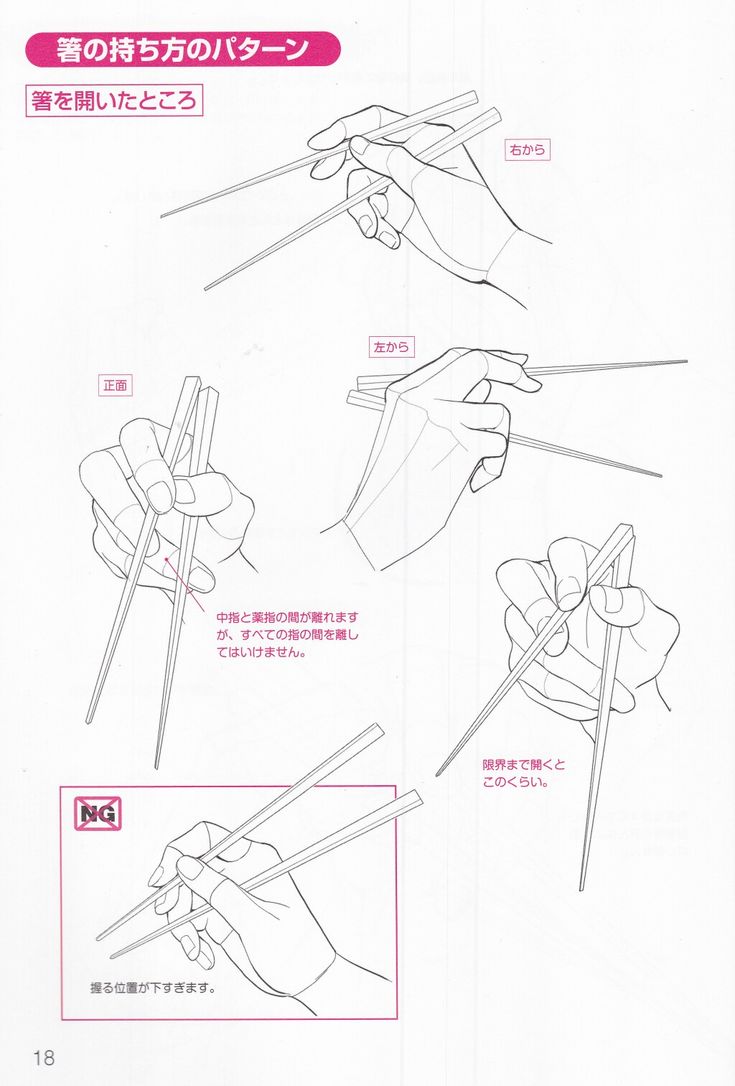 instructions on how to use chopsticks