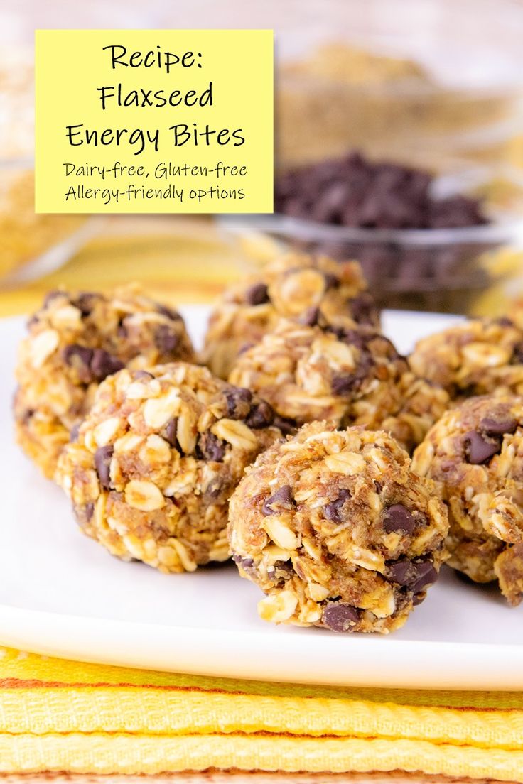 no bake energy bites on a white plate