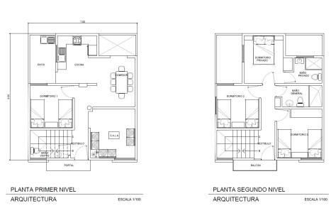 two floor plans for the apartment building