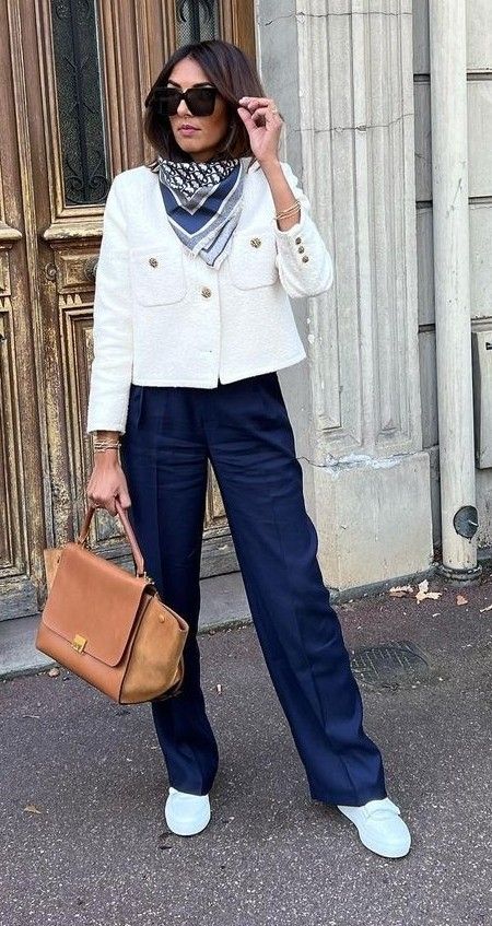 Mode Tips, Elegante Casual, Casual Chic Outfit, Simple Fashion, Casual Work Outfits, Fashion Mistakes, 가을 패션, Blazer Outfits, White Blazer