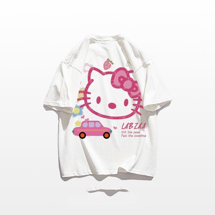 Stay Cute and Stylish with Hello Kitty in our Kawaii Sanrio Hello Kitty T-Shirt! 🐱👕 🌟 Adorable and Playful: This t-shirt is perfect for adding a touch of charm and cuteness to your everyday outfits. Ideal for fans of Hello Kitty and those who adore the Sanrio universe. ✨ Superior Quality: Crafted with precision to ensure top-notch quality. Designed with a comfortable fit and featuring a delightful Hello Kitty design. 💫 Hello Kitty Charm: Enjoy the delightful presence of Hello Kitty, the belo Casual Pink Hello Kitty T-shirt, Harajuku Style Hello Kitty Cotton Tops, Harajuku Hello Kitty Print Cotton Tops, Harajuku Style Cotton Tops With Hello Kitty Print, Playful Hello Kitty T-shirt For Summer, Kawaii Cotton T-shirt For Streetwear, Hello Kitty Print Playful T-shirt For Summer, Playful Hello Kitty Print T-shirt For Summer, Playful Hello Kitty Summer T-shirt